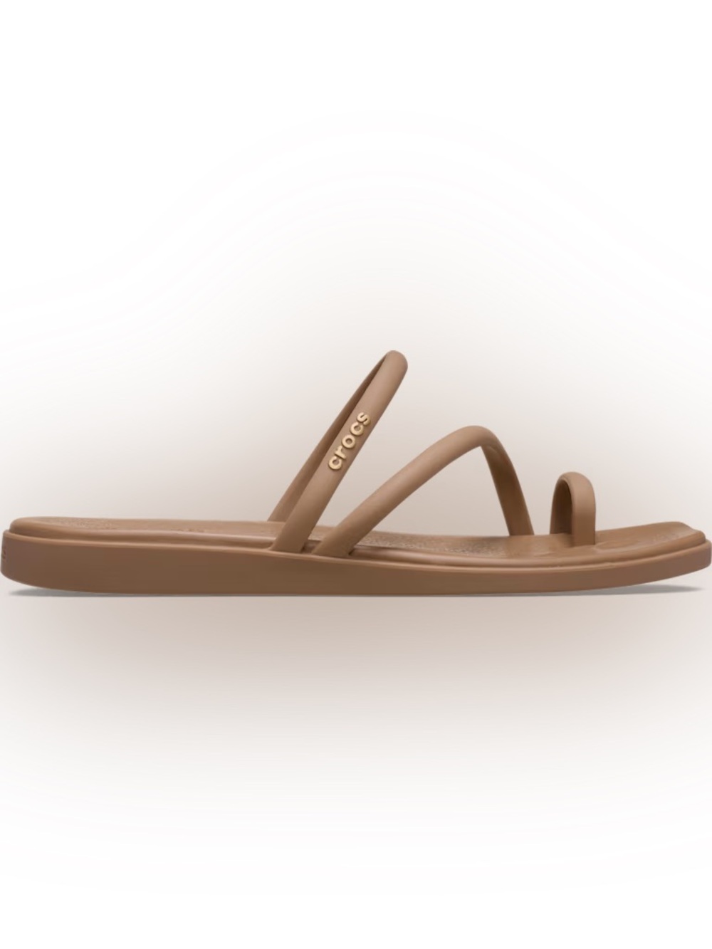 CROCS Women's Strappy Toe-Ring Sandals in Brown